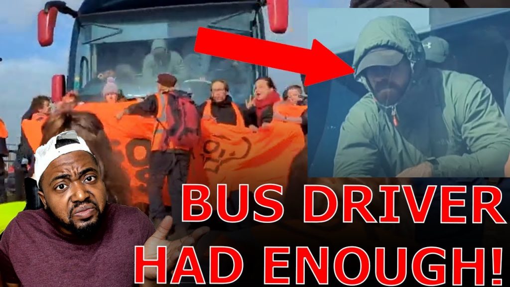 Climate Protestors CRY VICTIM As Bus Driver Taking Illegals To ‘Prison Ship’ RAMS THROUGH Blockade!