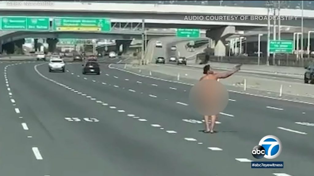 Naked woman armed with gun opens fire on busy NorCal bridge