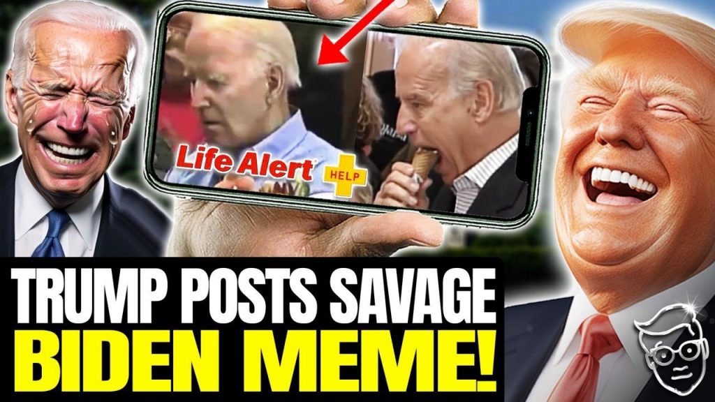 Trump Posts HYSTERICAL Biden Nursing Home Meme | BREAKS Internet | Salty Libs SEETHE