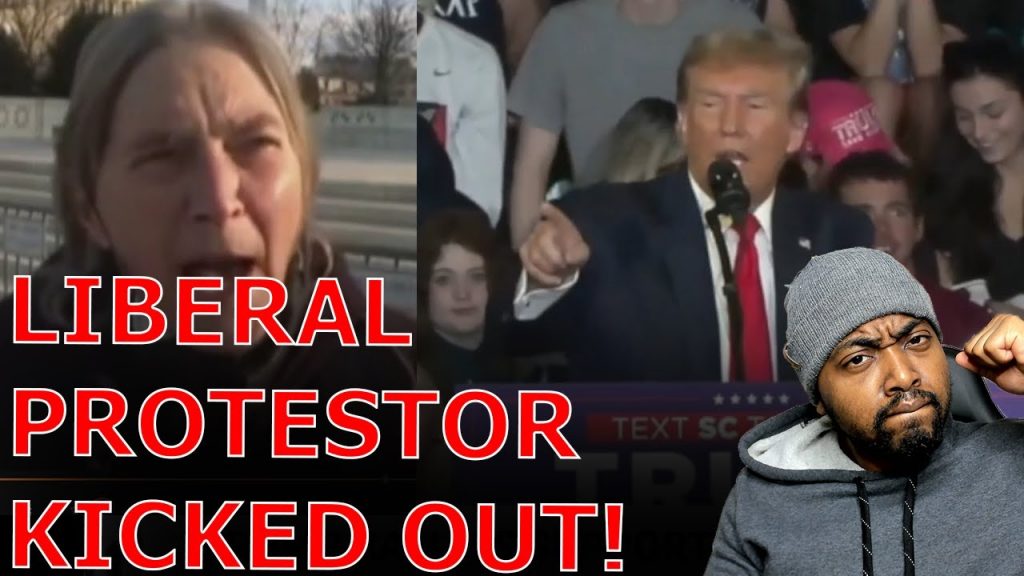 Crowd ERUPTS Into ‘F Joe Biden’ CHANTS While SHOUTING DOWN Liberal Protestor DISRUPTING Trump Rally