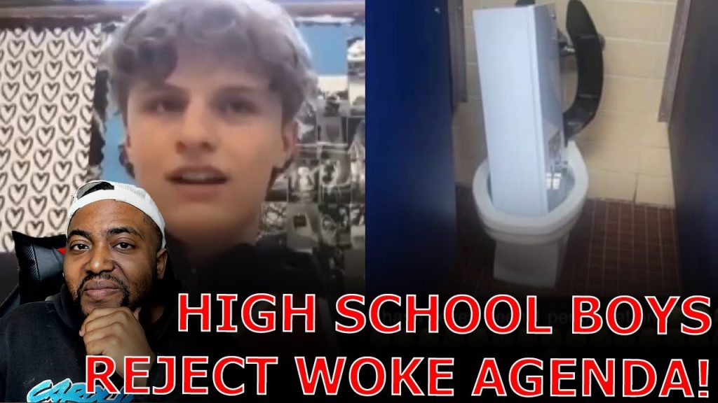 High School Boys IMMEDIATELY TEAR DOWN Tampon Dispenser In Boys Bathroom As They REJECT New WOKE Law