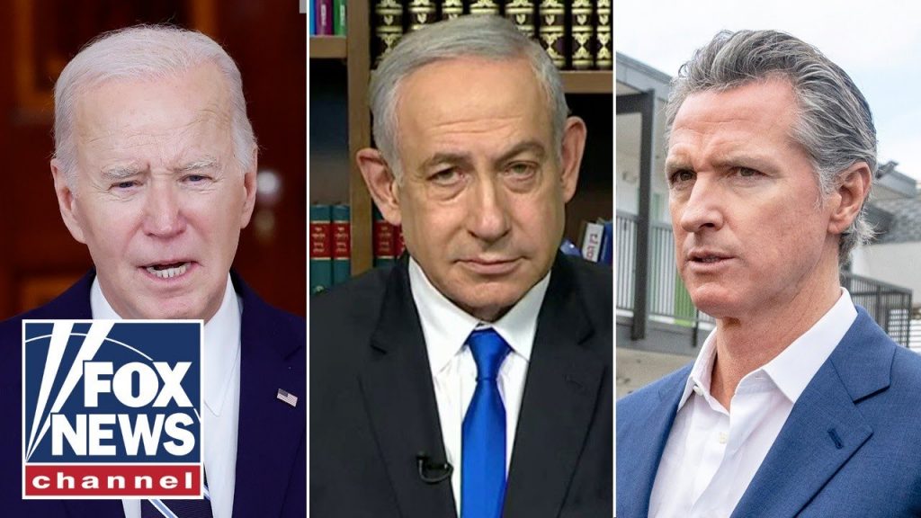 Netanyahu fires back at Biden, Newsom