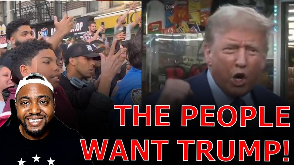 National Anthem And ‘WE WANT TRUMP’ CHANTS RING OUT As Trump Rallies At New York City Bodega!