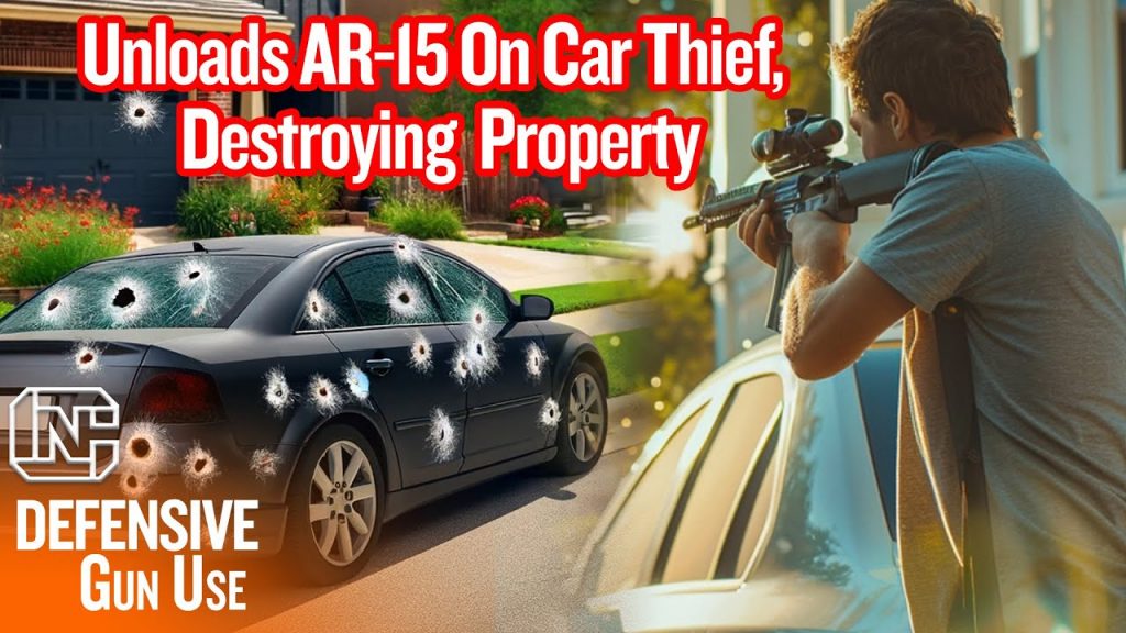 AR-15 Wielding Citizen Unloads On Car Thief, Destroying Other People’s Property