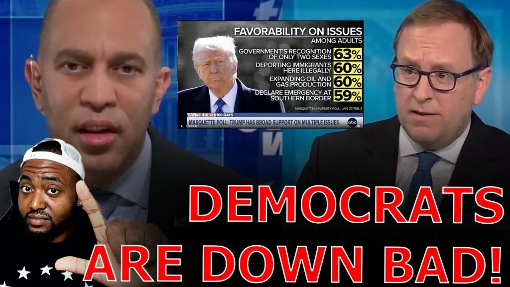 Democrat Leader FACE PLANTS After Liberal News Anchor CONFRONTS Him With Historic Trump Approval!