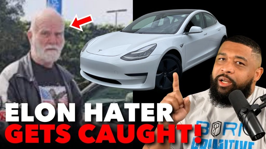 WOKE Boomer KEYS A TESLA Out Of Protest Against Elon Musk, Gets Confronted