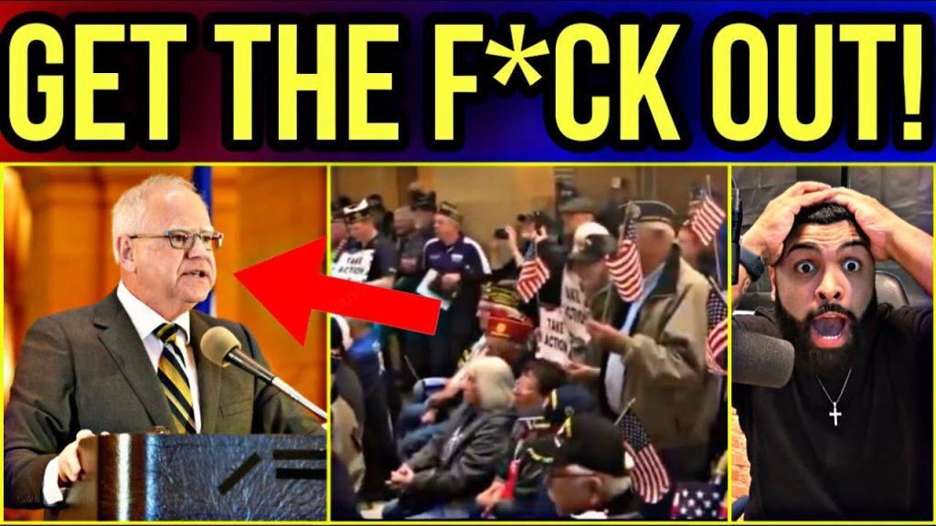 MUST SEE!! Veterans KICK Tim Walz OFF STAGE At Capital After They HAD ENOUGH of His LIES