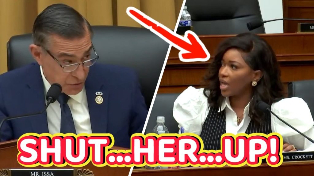 Chairman SHUTS Crockett UP after Her Hypocritical Off-Topic Rant During Hearing