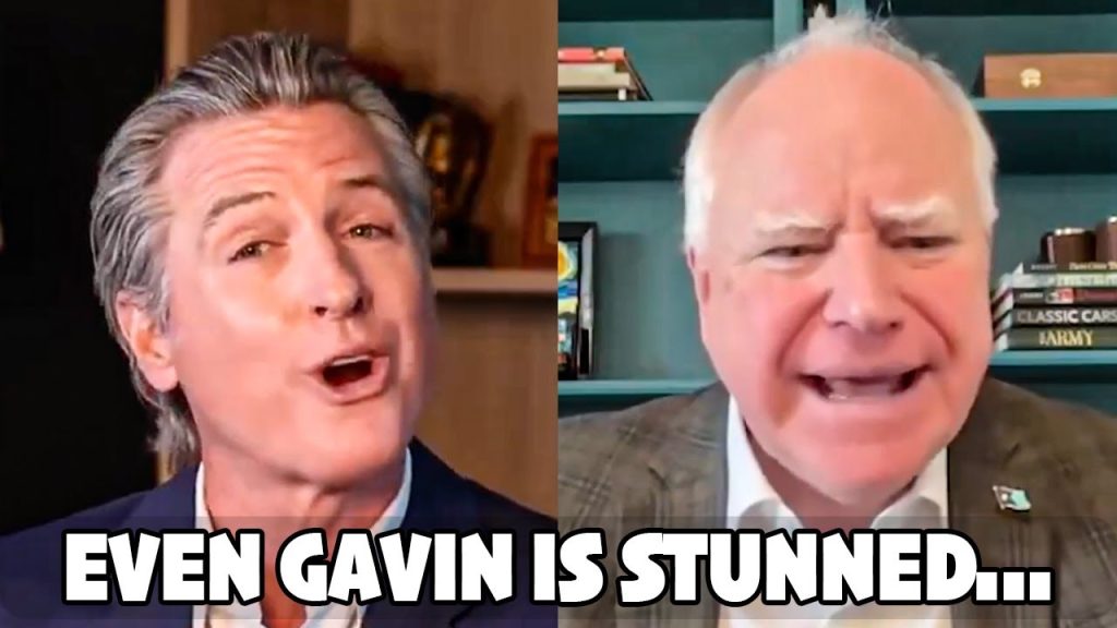 Tim Walz Accidentally ROASTED Himself In Front Of Gavin Newsom On Live TV