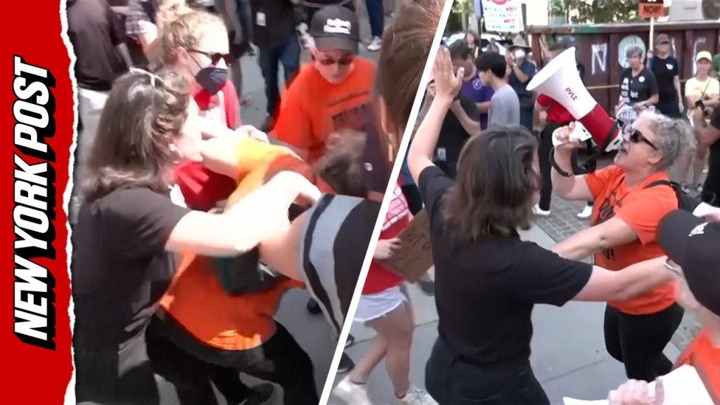 Unhinged Anti-Trump Protesters Turn on EACH OTHER While Demonstrating in DC