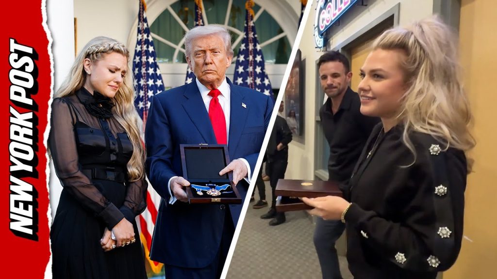 Erika Kirk Surprises Turning Point Staff With Presidential Medal of Freedom Visit