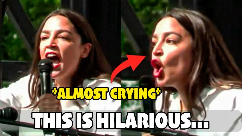 AOC is Screaming at the Top Of Her Lungs During Her Hilarious Protest